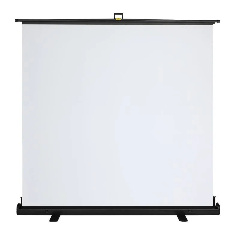 4K high full screen without punching and anti-light floor curtain, portable mobile lift projector without installation