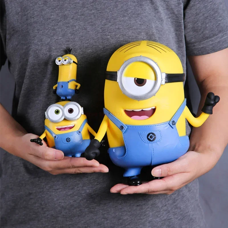 Original Despicable Me Figures Minions Action Figure Anime Bob Kevin Stuart Pvc Figurine Collectble Models Toy Gift Doll