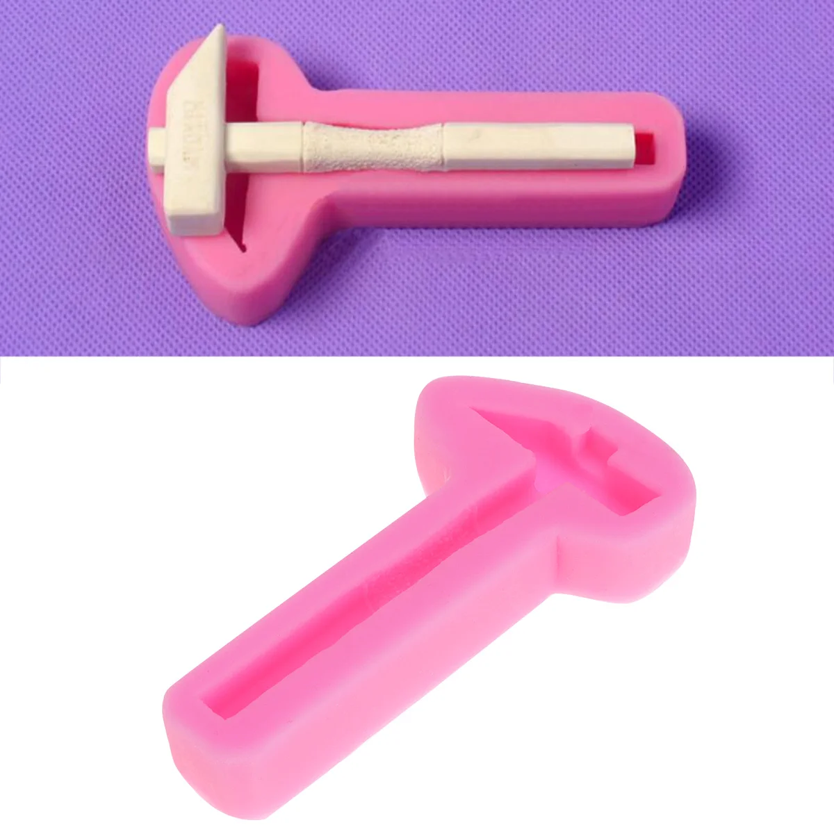 

Chocolate Mold Silicone Non-stick Baking Tool Cake Candy Hammer Shape Eco-friendly Odorless Anti-rust Kitchen Bartending Craft