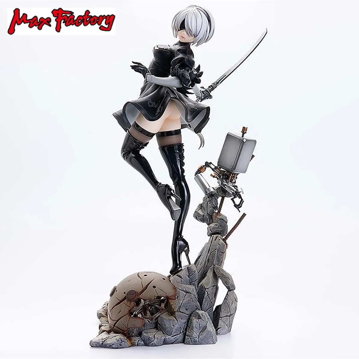 

100% оригинал Max Factory NieR:Automata Ver1.1a YoRHa No. Фигурка аниме типа B 2, коллекция экшн-фигурок, модель игрушки