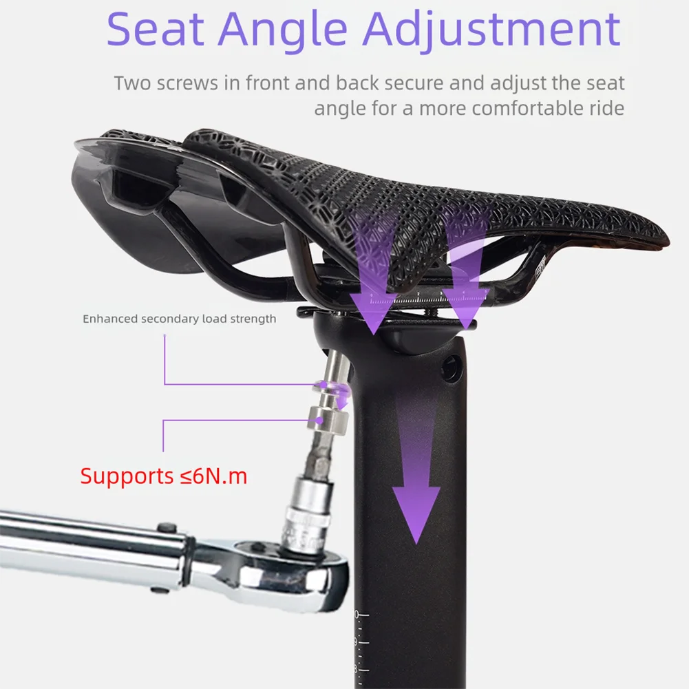 

Ultralight full carbon T800 seatpost 320mm 165 grams for XDS AD300 AD350 road bike with adjustable seat angle screws