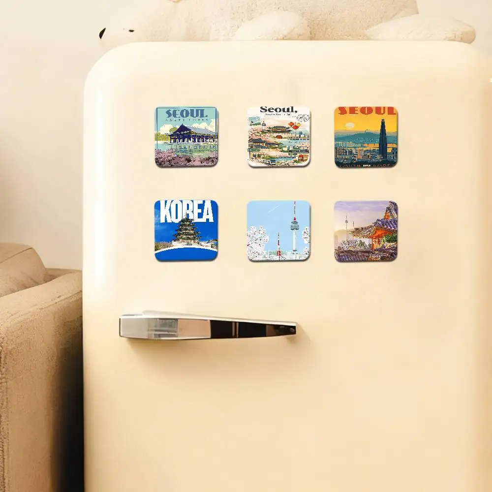 Korea Travel Refrigerator Magnets For Dishwasher/ Refrigerator/ Freezer, Whimsical Kitchen Decor