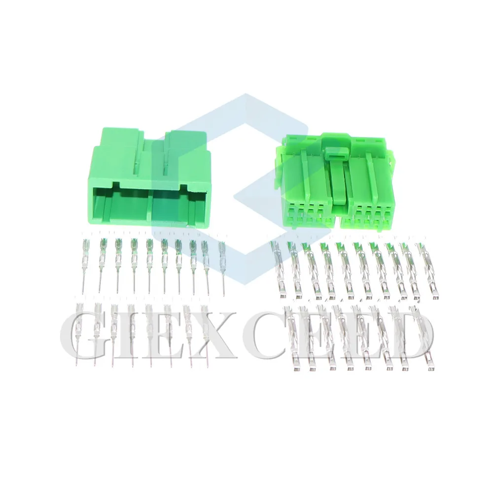 2 Sets 18 Pin AC Assembly IL-AG5-18S-D3C1 IL-AG5-18P-D3C1 Car Instrument Electric Modification Connector Auto Socket Accessories