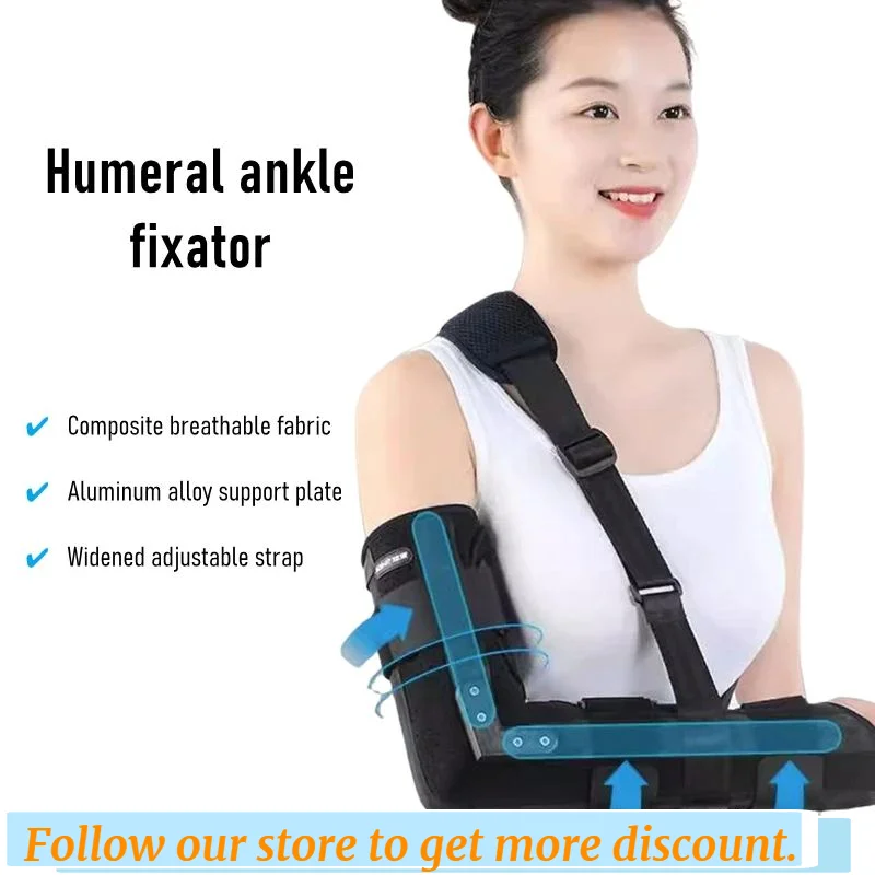 Elbow Joint Fixation Belt Arm Fracture Sprain Fixation Forearm Humeral Ankle Sling With Aluminum Alloy Splint Support Plate