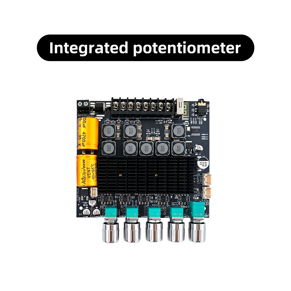 DC 12V 24V ZK-TB22 Bluetooth Power Amplifier Board Dual Channel High Power 75W*2 145W*2 Music Car Home Speaker Module