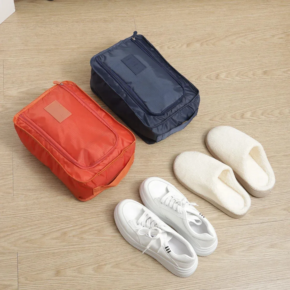 1pc-Portable Folding Small Shoe Bag Travel Storage Bag Shoe Storage Bag Multifunctional Waterproof Beach Travel Shoe Bag