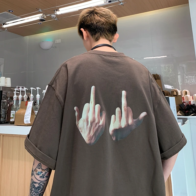 

Mens Crewneck Causual Shirts Summer Trendy Graphic Short Sleeve Shirts Unisex Comfortable Hip-hop Party Top