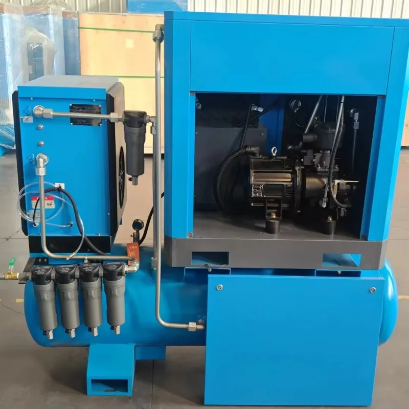 Customized 15kW 20HP 16Bar 4-In-1 Integrated Rotary Screw Air Compressor PM VSD Energy Saving Compressor For Fiber Laser Cutting