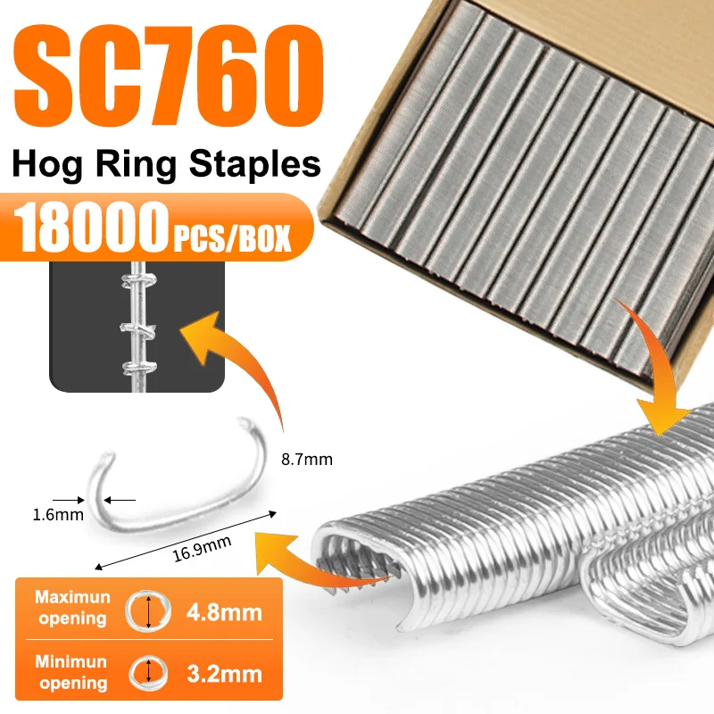kimsing-sc760-18000pcs-anillos-c-de-acero-inoxidable-galvanizado-calibre-16-corona-de-5-8''-anillos-para-cerdo