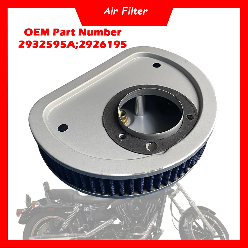

Motorcycle HD-1396 Engine Air Filter Cleaner Intake For Harley Softail Heritage Springer Classic Dyna Convertible Road King FLHR