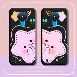 For Nokia 1.4 2.4 3.4 5.4 Case Couple Stars Pattern Soft Silicone TPU Flower Butterfly Phone Case For Nokia 5.4 New Back Cover