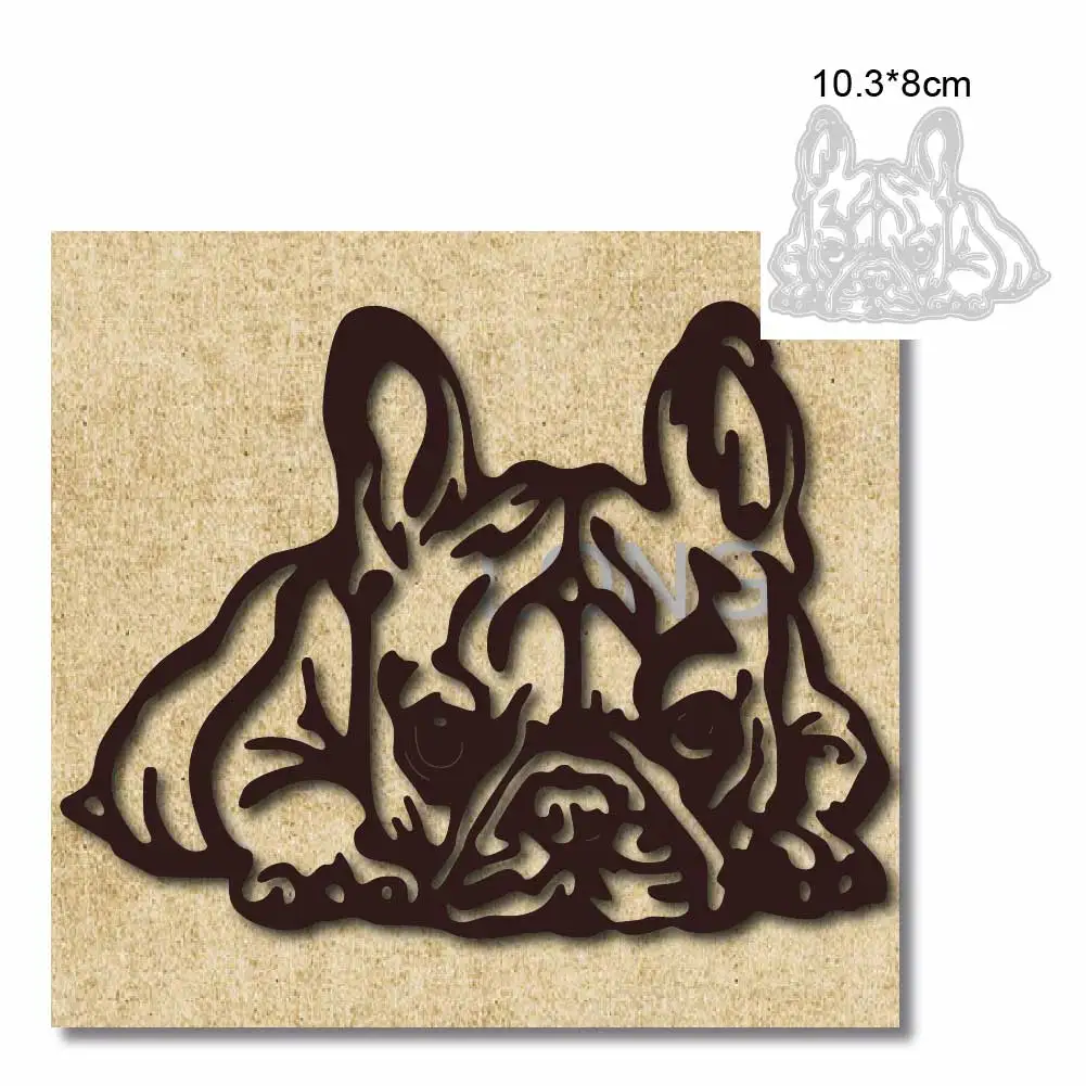 

Dogs Metal Cutting Dies Cut 2024 Scrapbook Animal Card Making Paper Craft Knife Mold Blade Punch Stencils