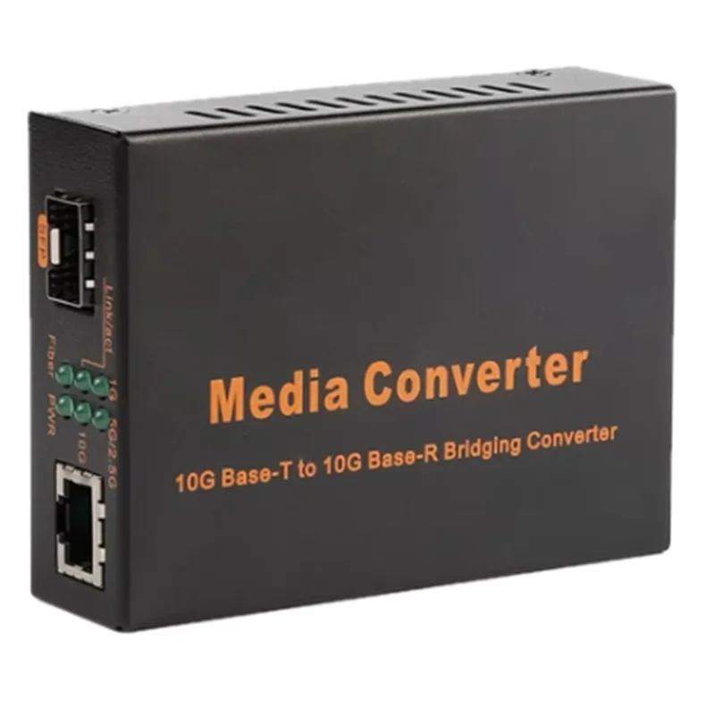 Efficiente-1.25G/10G Convertitore multimediale in fibra ottica Slot SFP Ricetrasmettitore Ethernet Convertitore rapido in fibra Slot SFP+