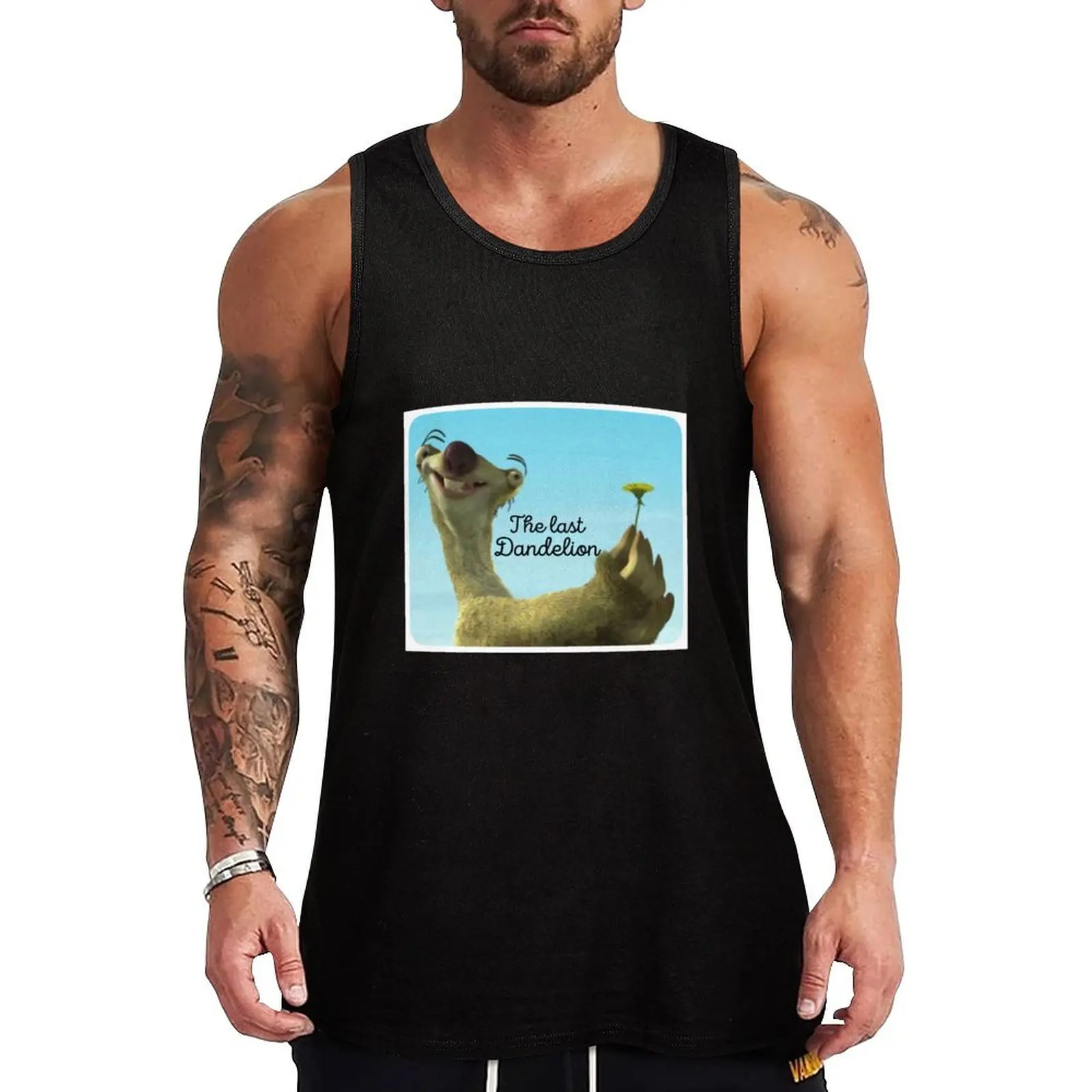 The Last Dandelion sloth meme Tank Top Beach Vacation Tank Top Casual Sleeveless Loose Top