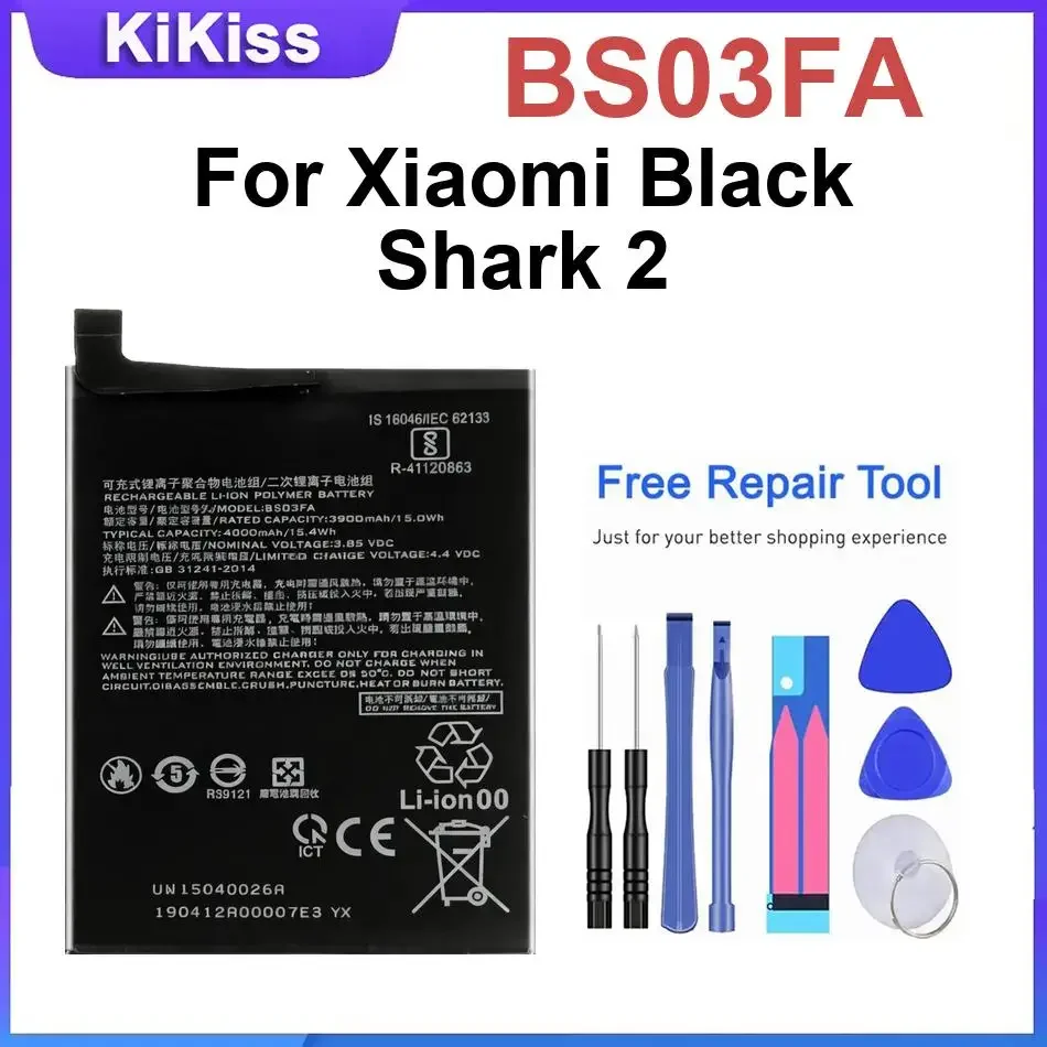 

Mobile Phone Battery For Xiaomi Black Shark 2,BS03FA Li-ion Polymer Batteries