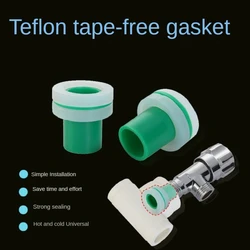 1 Pcs-10 Pcs PPR with Silicone Gasket Faucet Angle Valve Leak-proof Replacement Gasket Four-point Water Pipe Gasket Seal