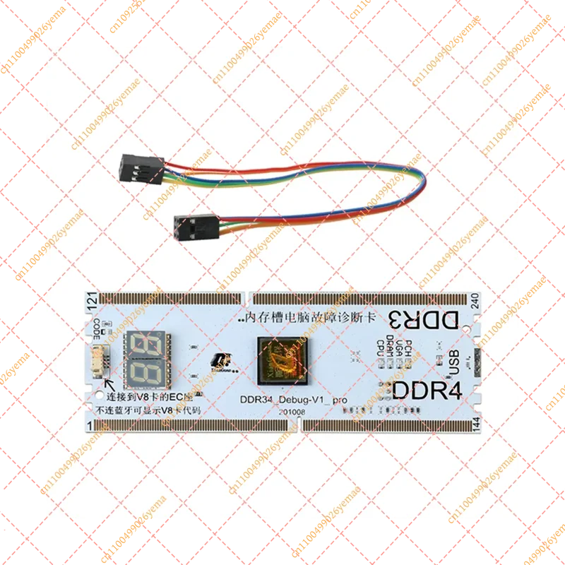 High Efficiency DDR3 DDR4 Memory Slot Diagnostic Analyzer Test Card for Laptop Desktop