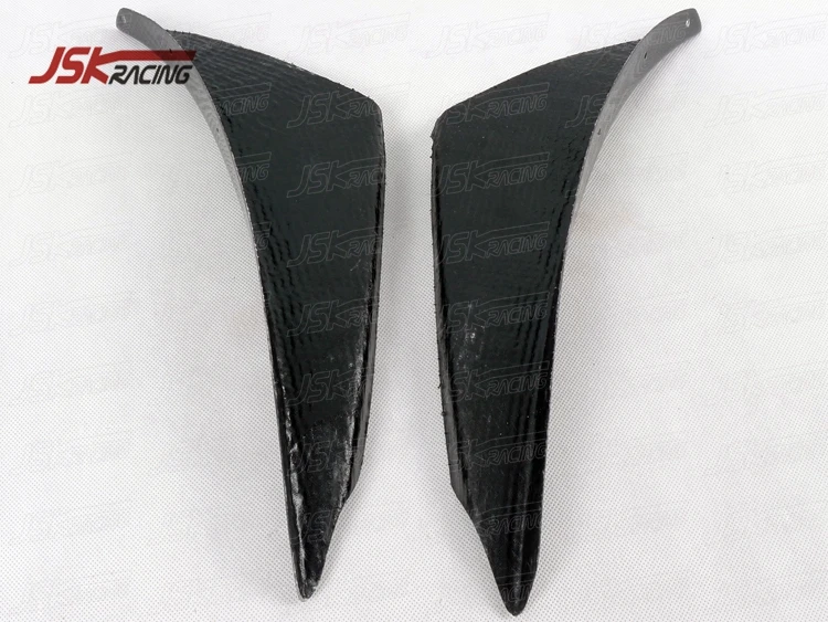 CARBON FIBER FRONT BUMPER CANARD for 2003-2005 MITSUBISHI LANCER EVOLUTION EVO 8 - view 6