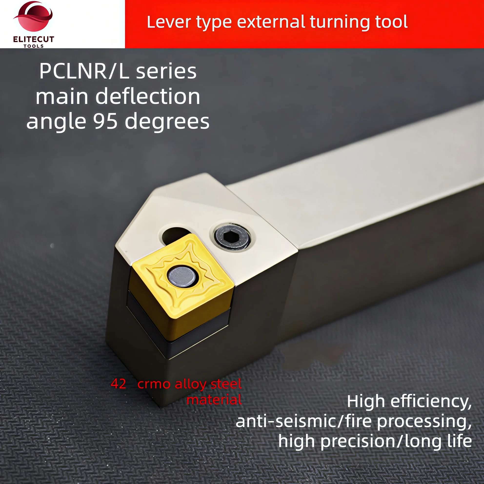 

Держатель токарного инструмента PCLNR/L2525M12 Elitecut для токарных пластин CNMG120404