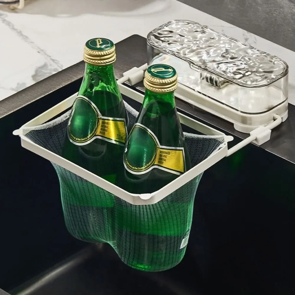 Saugnapf Küche Waschbecken Filter Rack Gefaltet Design Lagerung Box Müll Ablauf Korb Halter Platzsparend Starke Tragfähigkeit