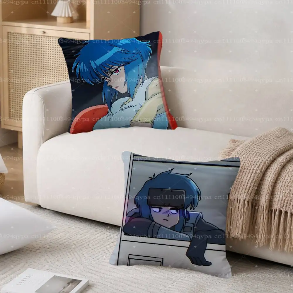 G-Ghost In The Shell 2026 Pillowcase With Zipper Throw Pillow Cover Decorative Shams Cushion Covers for Bed Living Room Couch