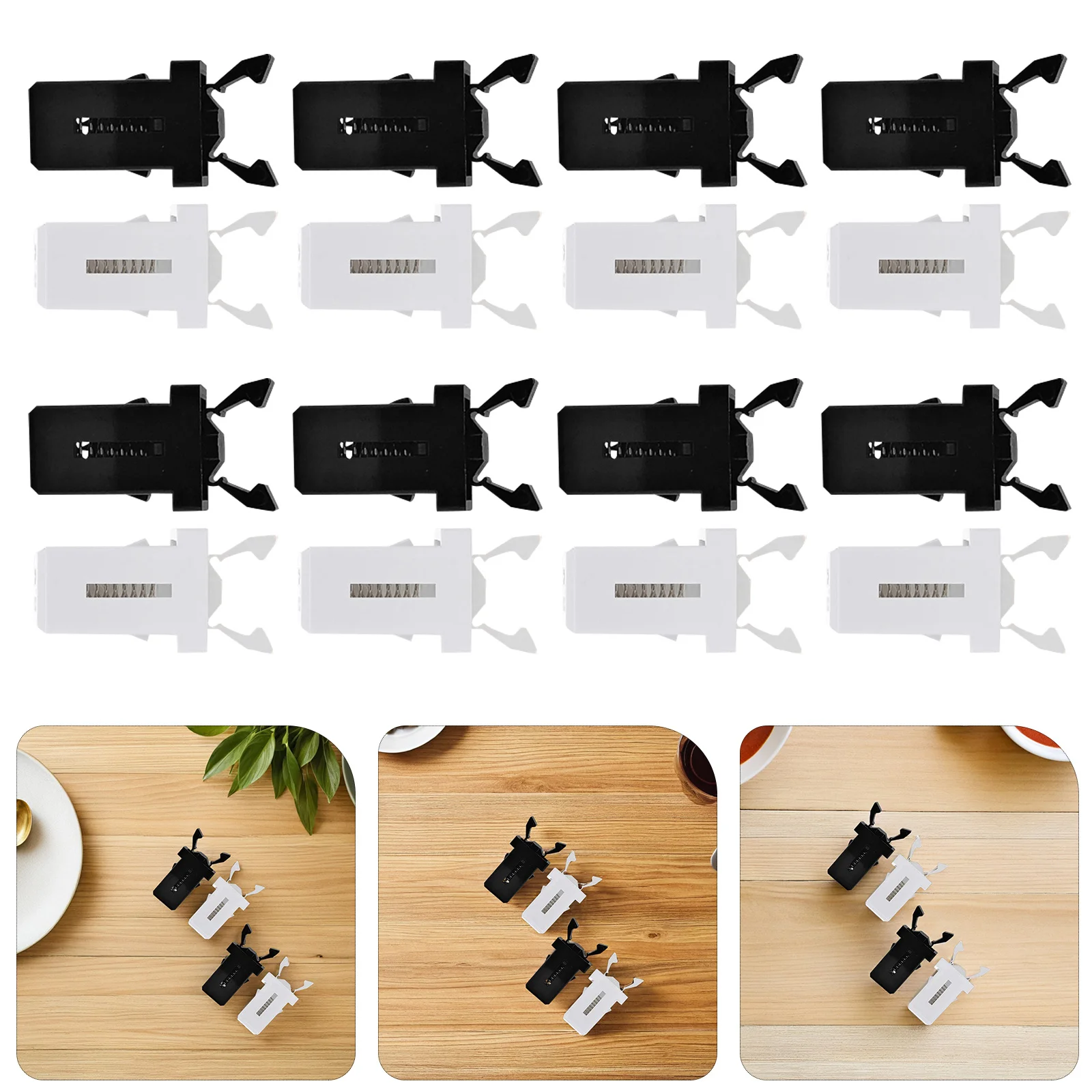 

40pcs Garbage Can Switch Buckles Press Type Trash Can Fittings Sturdy Snap Buckles For Trash Bin Covers Universal Replacement