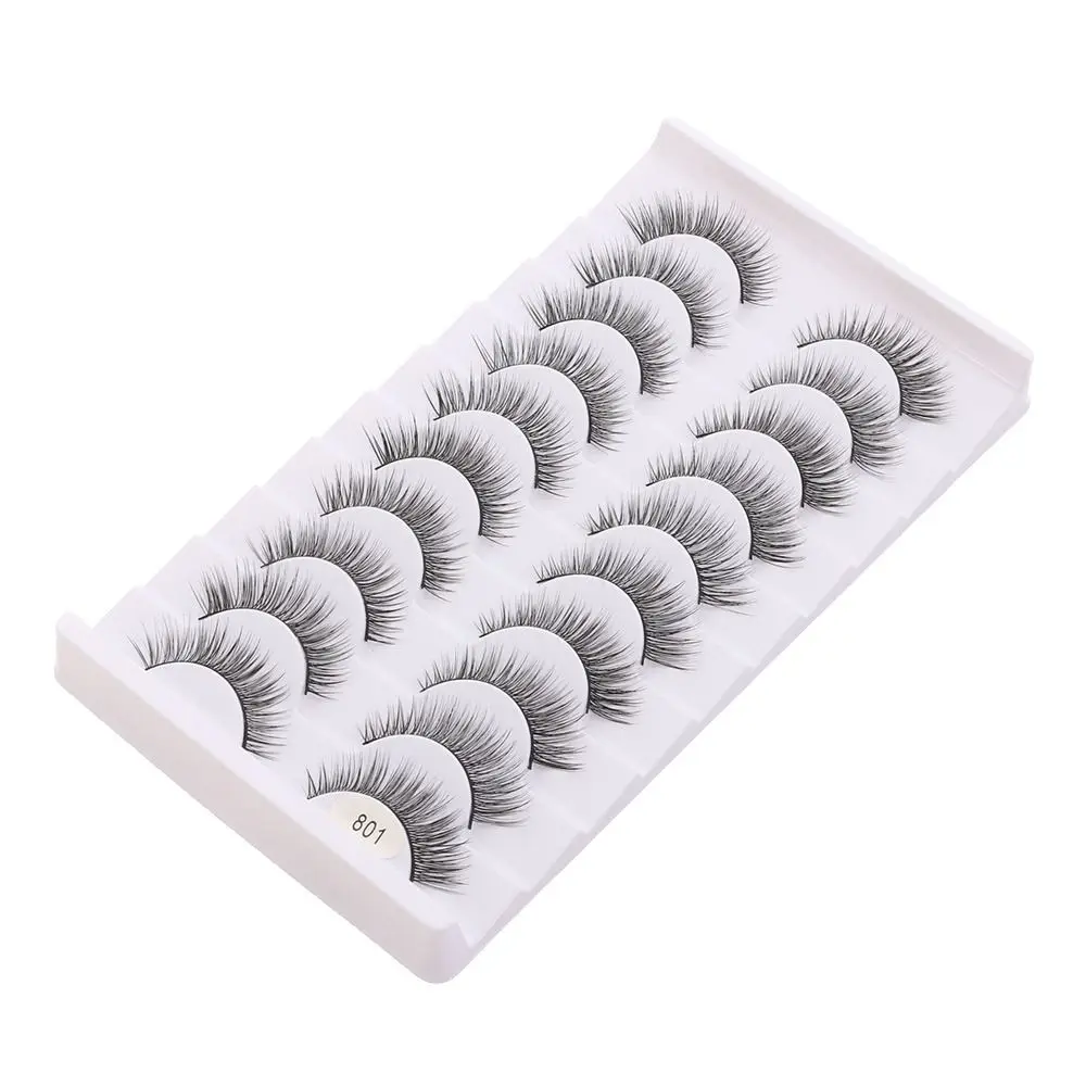 Faux cils complets faits à la main, sans cruauté, naturels et longs, outils de maquillage pour les yeux, extensions de cils