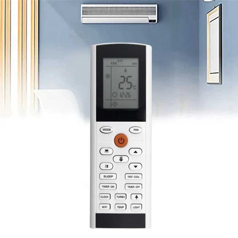 【¡Compre tarde!】Para unidad de reemplazo de Control remoto Compatible con Gree YAC1FB16 para aire acondicionado A/C YAC1FB16