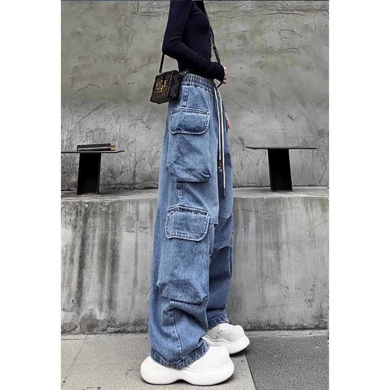 السراويل البضائع النسائية طويلة الخريف النايلون واسعة أرجل المتعثرة منقوشة Highstreet النمط البريطاني اصطف الكلاسيكية مناسبة أنيقة فريدة من نوعها