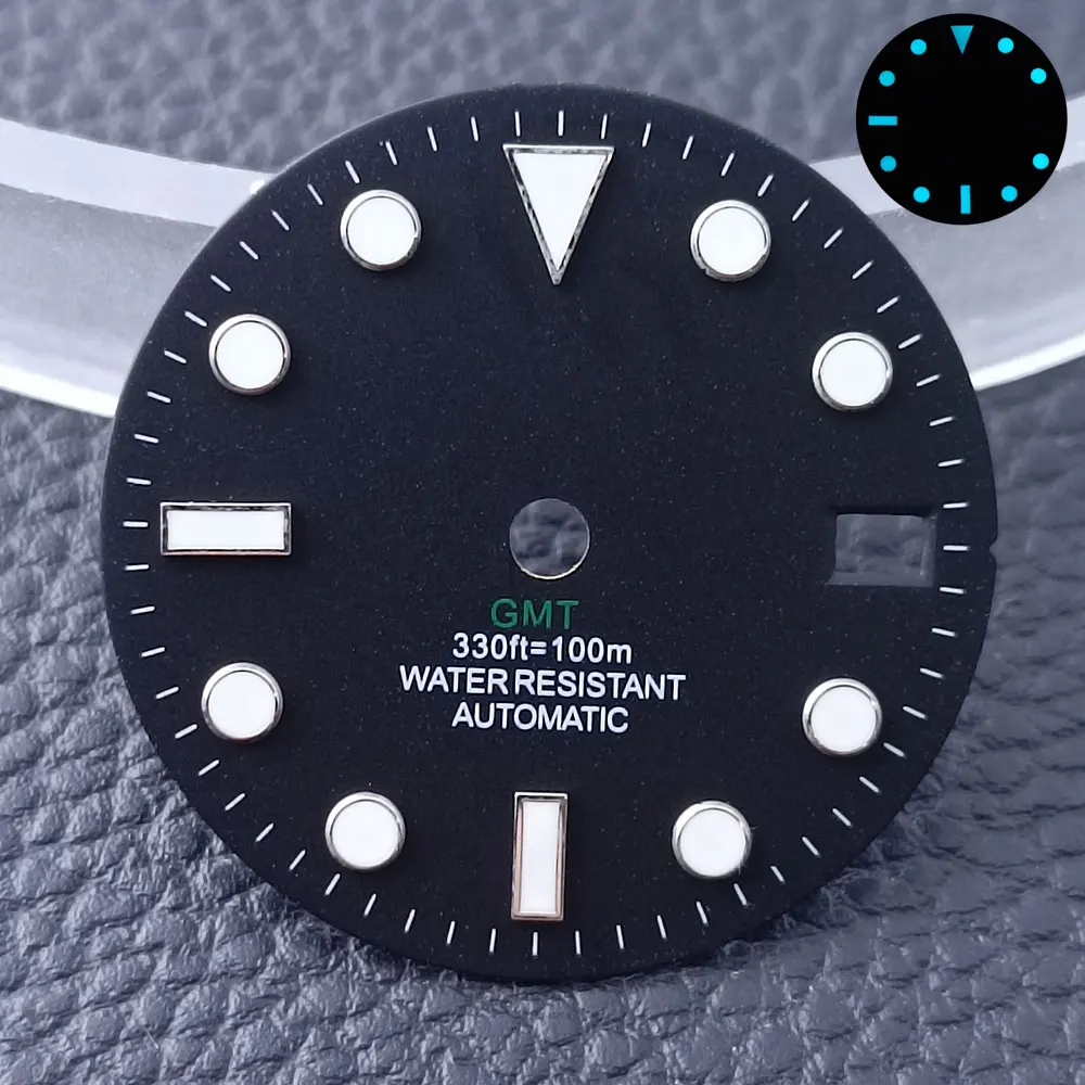 28.5mm Diameter GMT Single Calendar Watch Dial Modified Dials for NH34 NH35 Movement Accessories Watch Parts personalization image 5