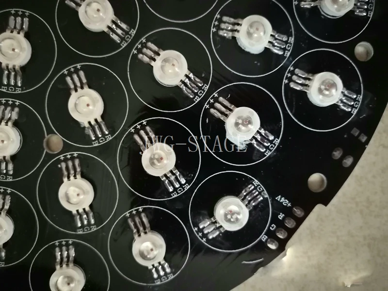 54x3 واط مصباح ليد مجلس Rgb/Rgbw 3in1/4 اللون 24 فولت Diy Led الاسمية ضوء قطع الغيار إصلاح أجزاء 194*194 مللي متر
