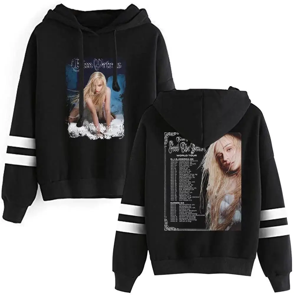 

Kim Petras Merch Feed The Beast Tour Hoodie Pocketless Parallel Bars Sleeve Streetwear Men Women Sweatshirt Fashion Clothes