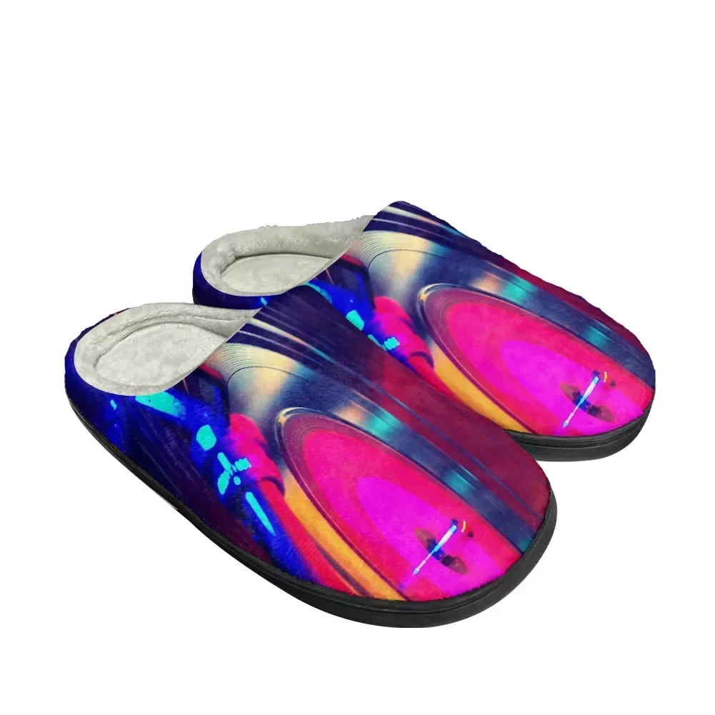 Electronic Music Ban Fashion Cotton Custom Slippers Mens Womens Sandals Plush Casual Keep Warm Shoes Thermal Comfortable Slipper view 2