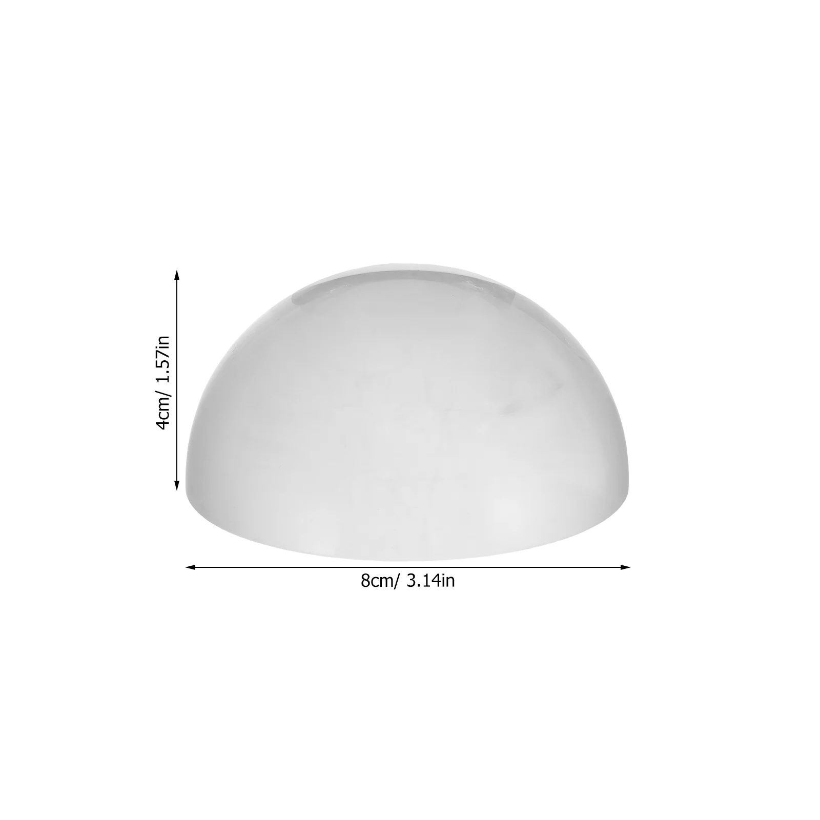 3 بوصة قبة عدسة مكبرة 6X الاكريليك القراءة المكبر للكتب الصحف مخططات التطريز سطح المكتب ثقالة الورق عدسة