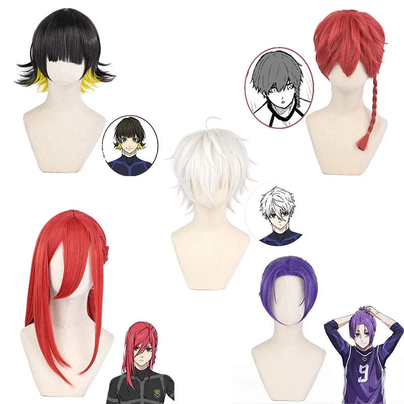 Anime Blue Lock Cosplay Isagi Yoichi Wig Coat Pants School Uniform Football Jersey Meguru Bachira Soccer Jakets Zip Sportswe@0Z*