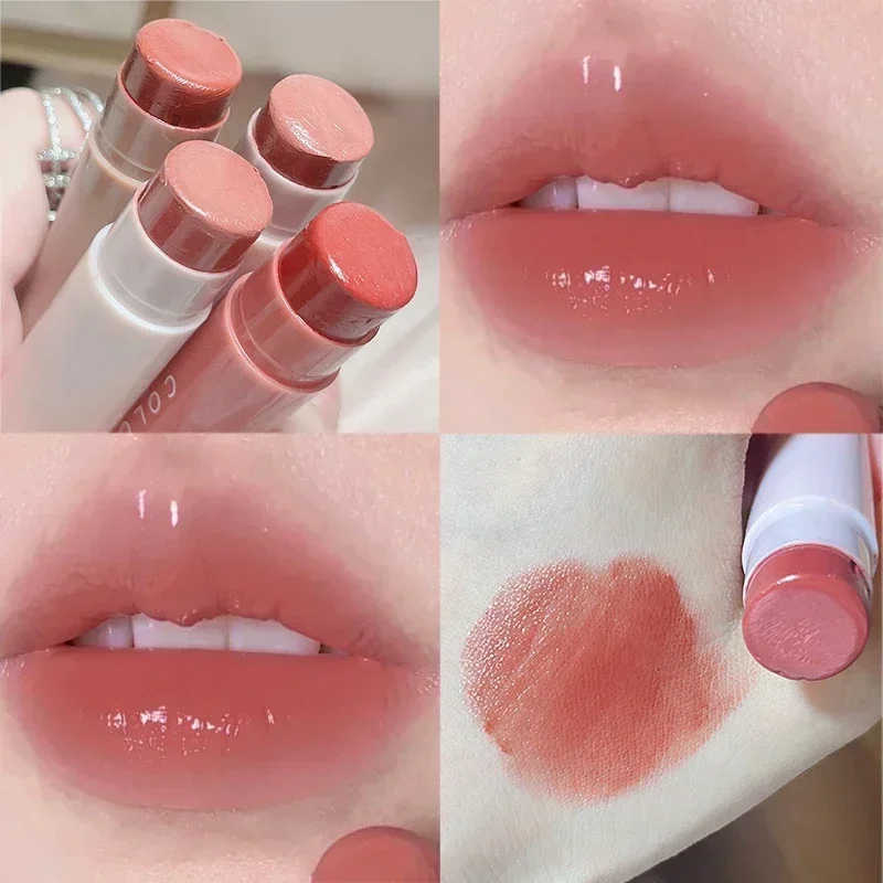 Colored Lip Balm Set Moisturizing Waterproof Lip Tint Lasting Lipstick Jelly Mirror Solid Lip Gloss Lips Makeup Cosmetic 1/3PCS