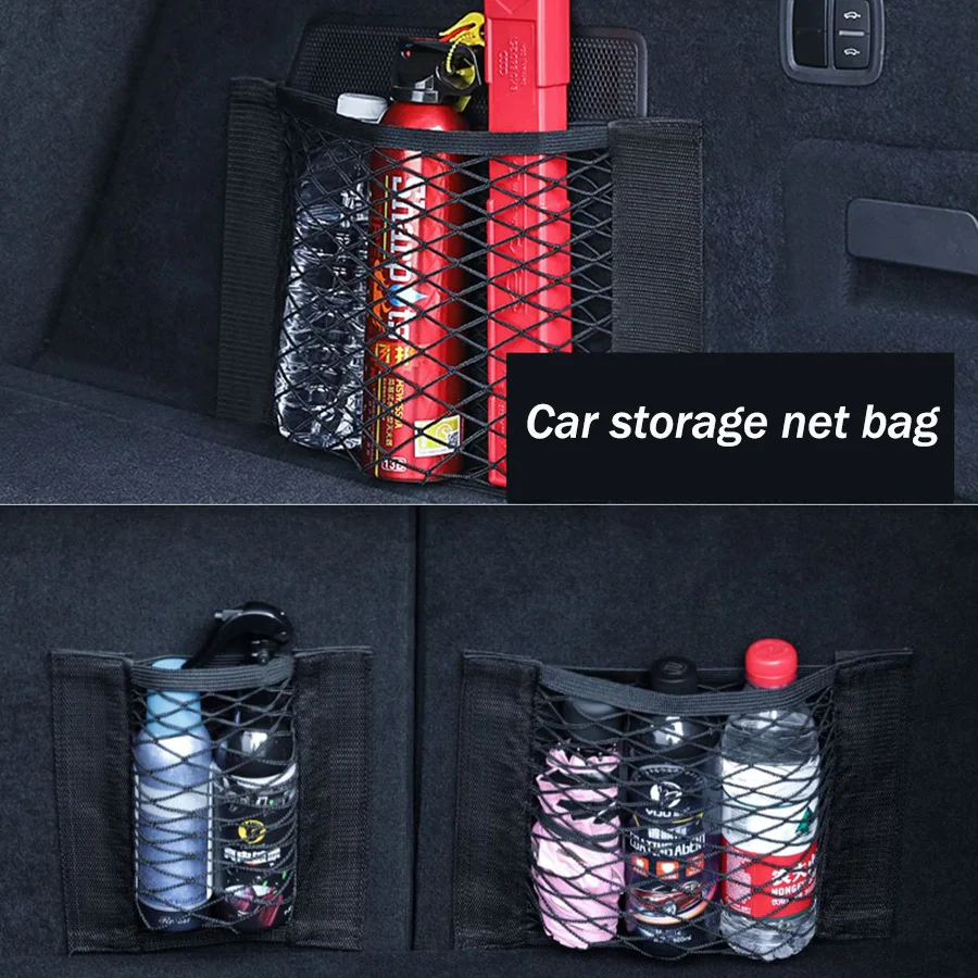 

Car Trunk Mesh Bag, Car Storage Net, Car Storage Bag, Velcro Storage Bag
