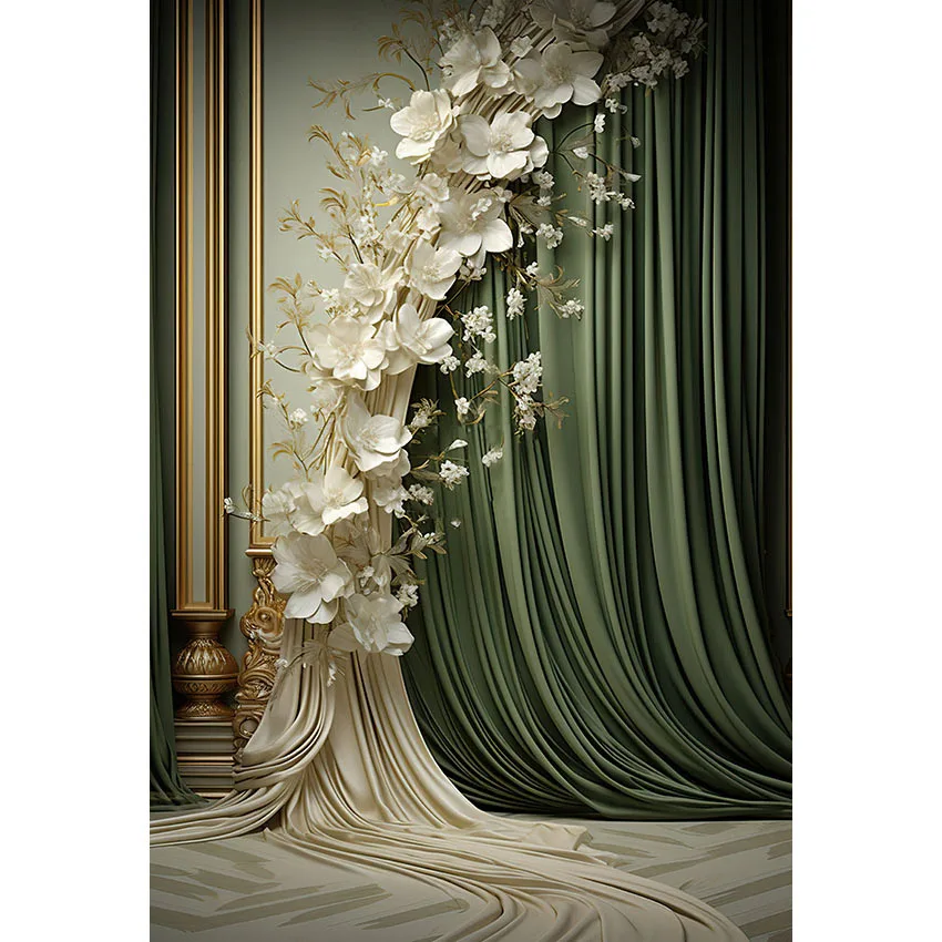 Mehofond Photography Background Curtain Interior Vintage Wall Flowers Wedding Pregnancy Photo Backdrop Decor Photobooth Props