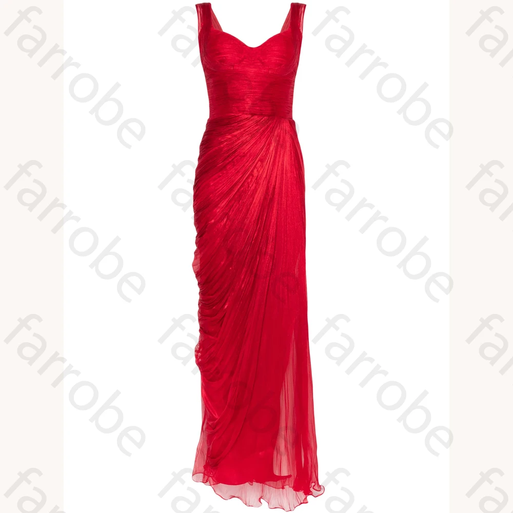 Ärmellose Abendkleider mit Spaghettiträgern, herzförmiges, rückenfreies Faltenkleid, exquisite, hochwertige Abschlussball-Party-Kleider, individuell gestaltet