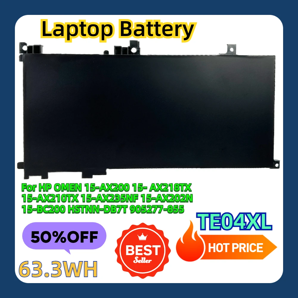 

For HP OMEN 15-AX200 15- AX218TX 15-AX210TX 15-AX235NF 15-AX202N 15-BC200 HSTNN-DB7T 905277-855 DODOMORN TE04XL Laptop Battery
