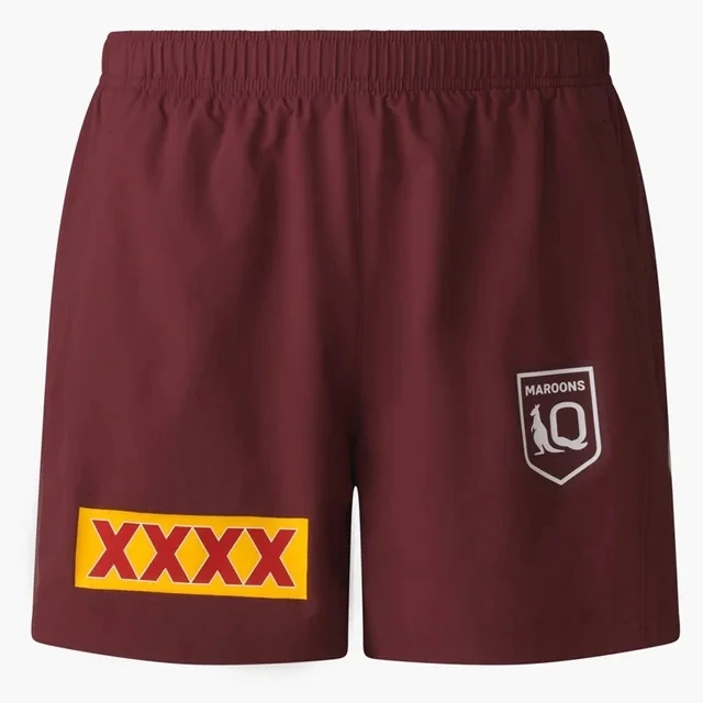 2024 Queensland Maroons State Of Origin Training Shorts - Men's Size:S-5XL