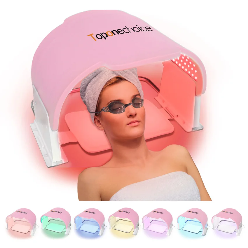 7 Colors LED Face Mask Photodynamic Therapy Soft Silicone Photon Beauty Machine for Body Skin Firming Anti-aging Whitening