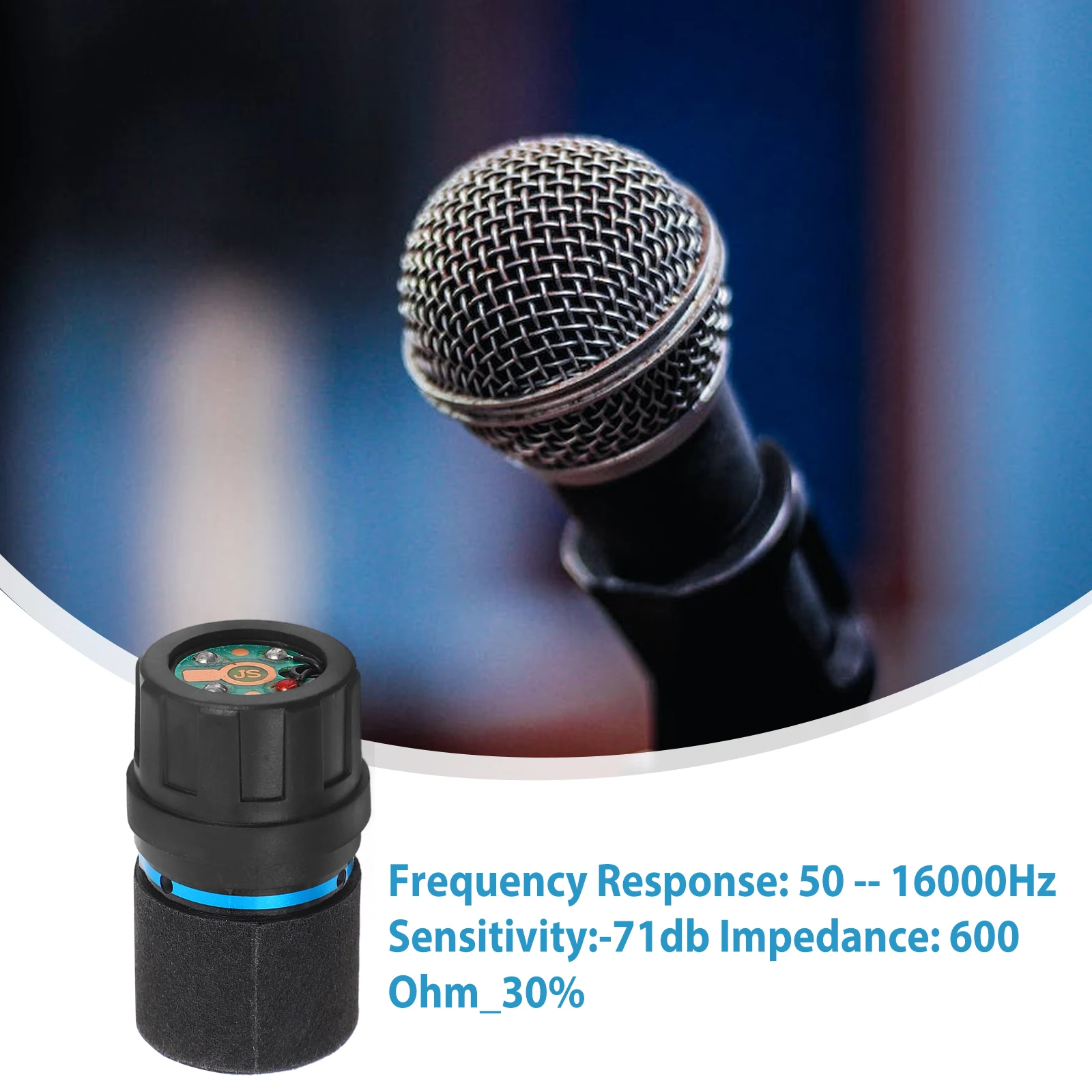 Component Microphone Condenser Core For Microphone Core Mic Plastic Condenser Mic Accessory Recording