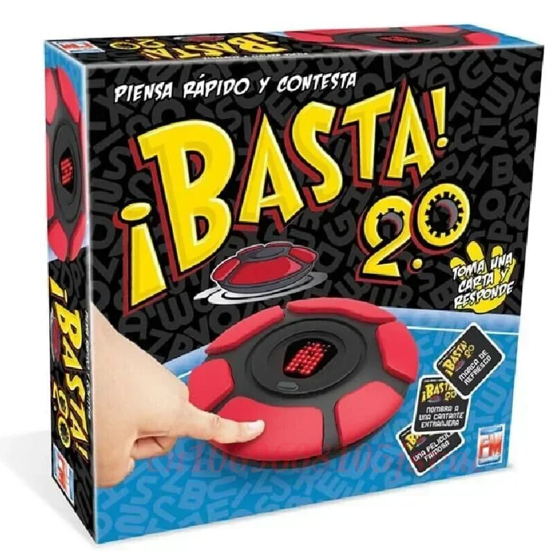 Basta 2.0 Spanish English Word Board Game Electronic Button Digital Display Quick Thinking Letters Pressing Travel Games Gifts