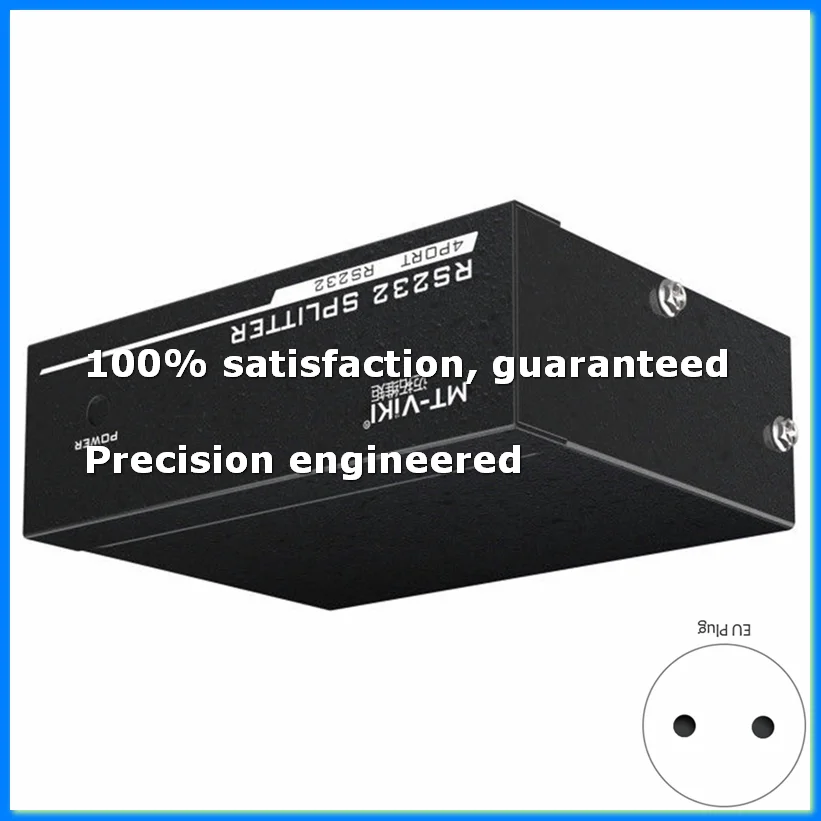 

MT-RS104 Active Serial RS232 Splitter 1 to 4 RS232 Bi-Direction Switcher Splitter 4 to 1 with Power Adapter-EU Plug-ELEC