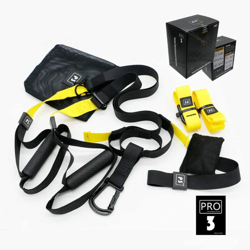 

Home Fitness Gym Equipment Exercise Hanging Straps Belt Suspension Body Resistance Bands Set Yoga Belt 1