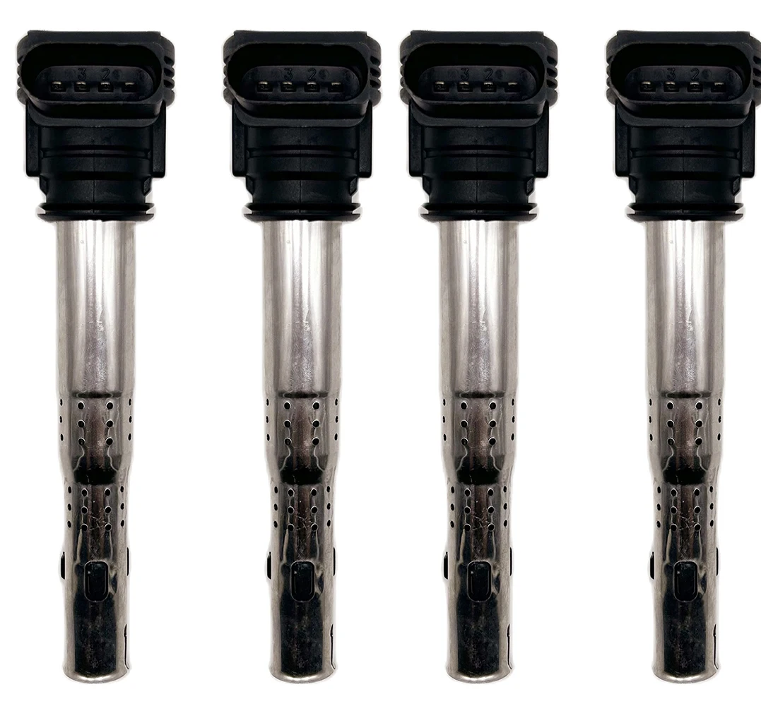 1/4 Pcs Ignition Coils 07K905715 07K905715E 07K905715G 0221604115 For VW Jetta Beetle Passat Golf L5 2.5L Audi UF575
