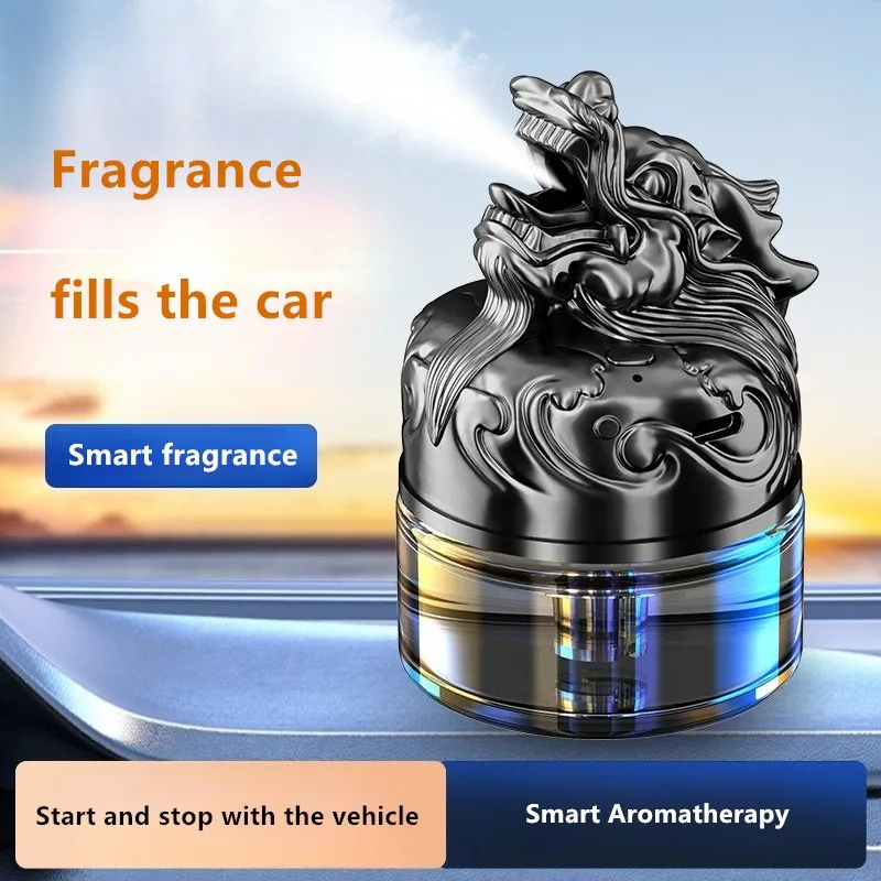 

Автоматический освежитель воздуха в виде дракона для салона автомобиля, умный ароматизатор с функцией автозапуска/остановки, аксессуар для авто