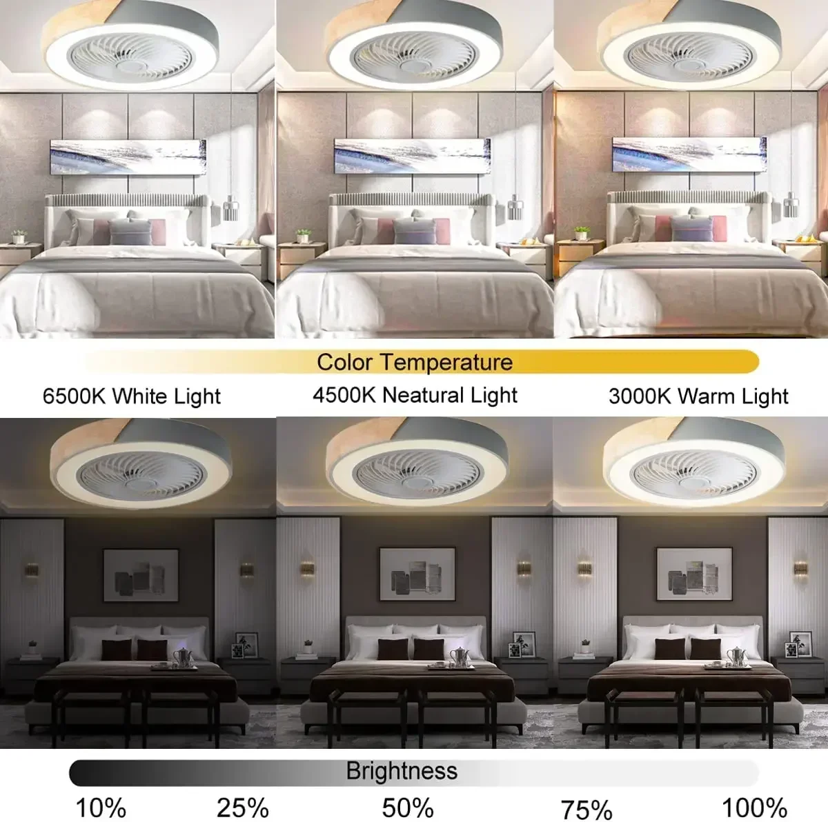 Moderno ventilador de teto de madeira de baixo perfil com controle remoto regulável 3 cores cronometragem led ventilador lâmpada teto interior