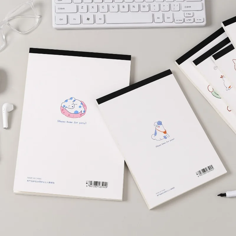Soft Surface Copy Mi Dog Life Notebook Horizontal Line Book B5 Soft Surface Copy Glue Book A5 Students Use Journal Notebook